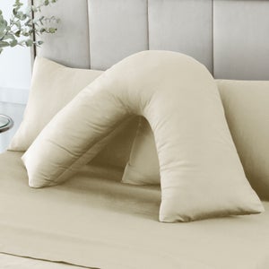 Hotel 230 Thread Count 100 Cotton Sateen V-shape Pillowcase