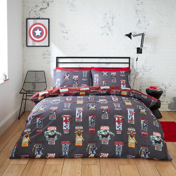Marvel Avengers Comic Duvet Cover & Pillowcase Set