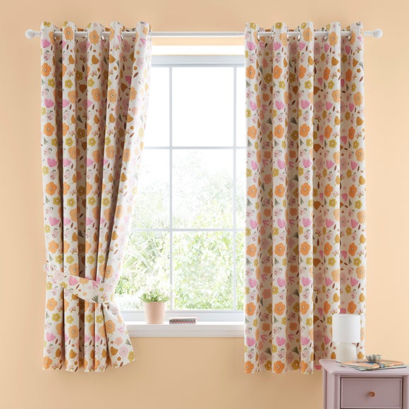 Click to view product details and reviews for Butterfly Floral Blackout Eyelet Curtains.