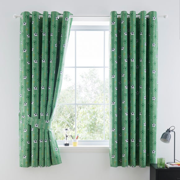 Click to view product details and reviews for Football Pitch Blackout Eyelet Curtains.