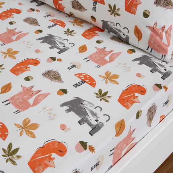 Pack Of 2 Woodland Adventure Fitted Bed Sheets