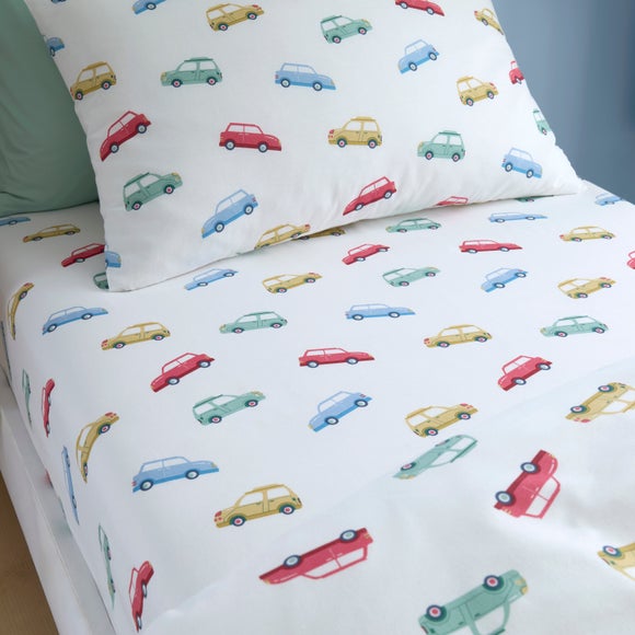 Classic Cars 100 Cotton Fitted Bed Sheet