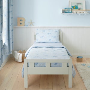 Little Whales 100 Cotton Duvet Cover & Pillowcase Set