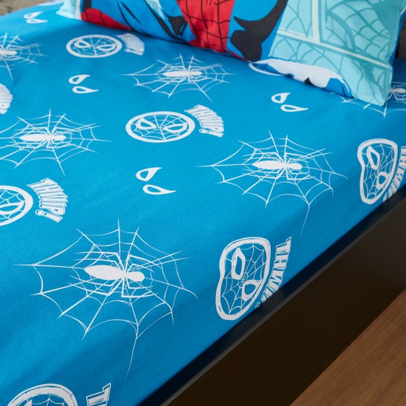 Click to view product details and reviews for Marvel Spider Man Comic Fitted Sheet.
