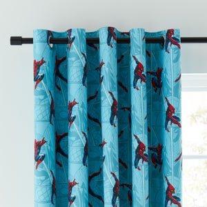 Marvel Spider-man Comic Blackout Eyelet Curtains