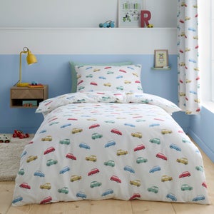 Classic Cars 100 Cotton Duvet Cover & Pillowcase Set