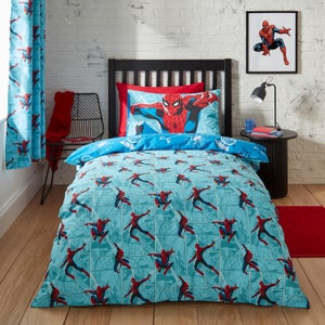 Marvel Spider-man Comic Duvet Cover & Pillowcase Set