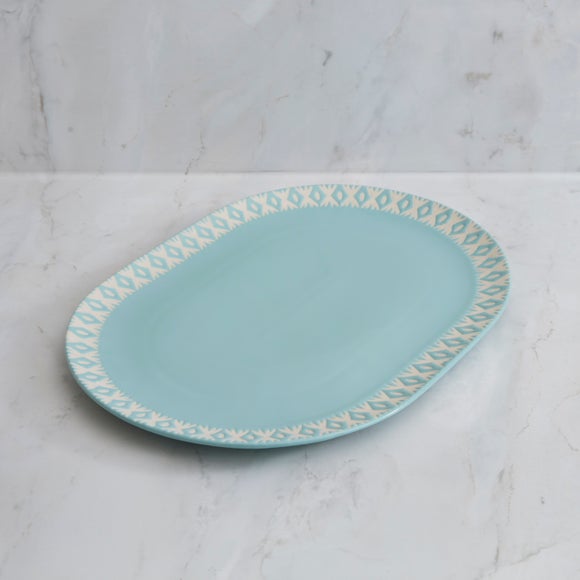 Click to view product details and reviews for Winter Fairisle Porcelain Serving Platter.