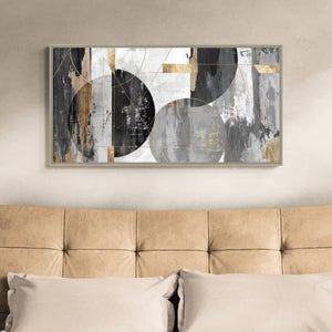 Floating Forms Framed Canvas