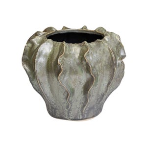 Scarlet Coral Reef Ceramic Vase