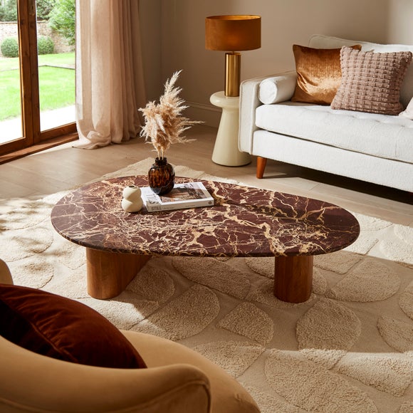 View Pondus Coffee Table- Real Cherry Marble And Mango Wood View Pondus Coffee Table- Real Cherry Marble And Mango Wood