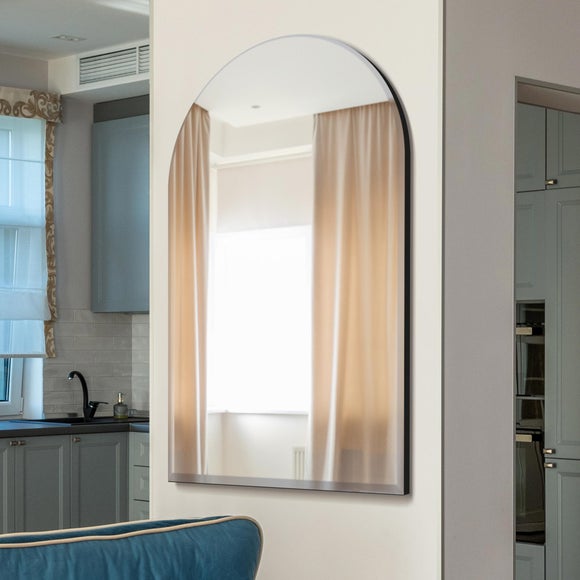 Modern Venetian Bevelled Arched Wall Mirror