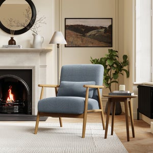 Alpine Speckled Boucle Spindle Chair