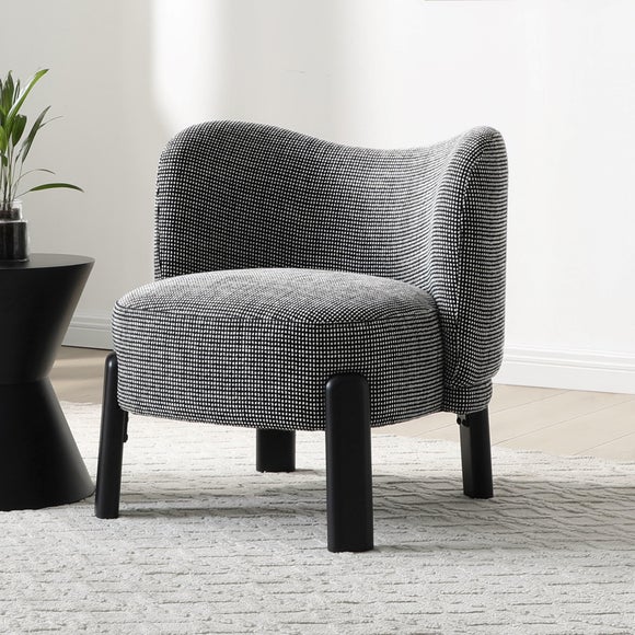 View Cora Two Tone Woven Fabric Accent Chair View Cora Two Tone Woven Fabric Accent Chair