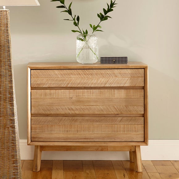 Return Pacific Kalmar 3 Drawer Chest Natural Acacia