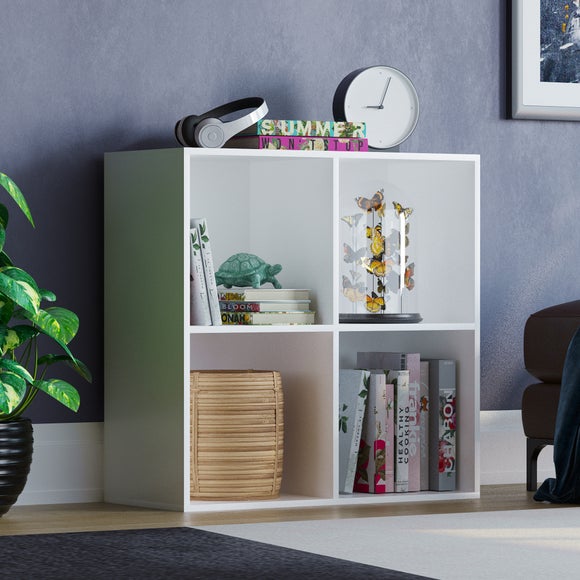 Return - Vida Designs Durham 2x2 Cube Storage Unit- White