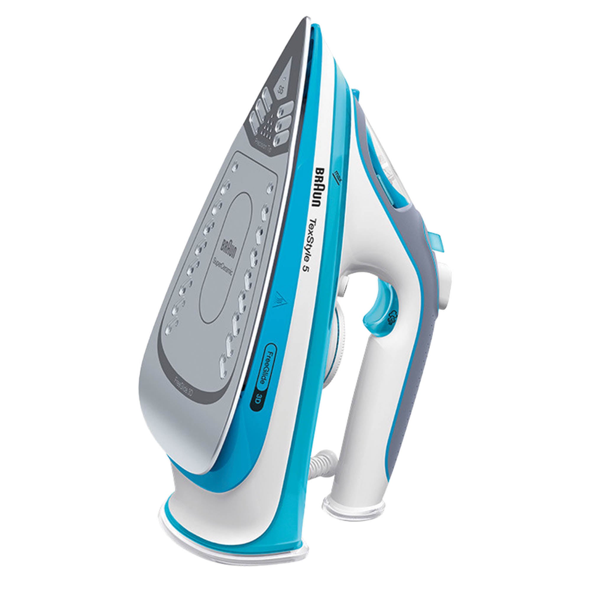 Braun 2800w Texstyle 5 Steam Iron Blue Blue