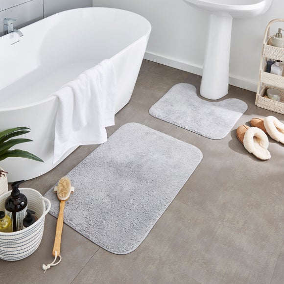 Cotton Anti Slip Bath Pedestal Mat Set