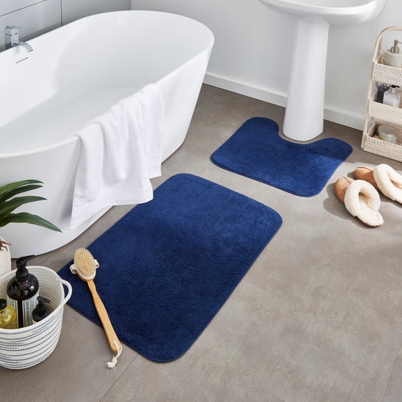 Cotton Anti Slip Bath Pedestal Mat Set