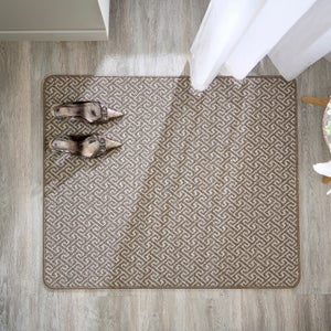 Marvel Boucle Greek Key Washable Doormat