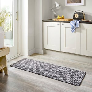 Marvel Boucle Herringbone Washable Runner