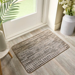 Marvel Boucle Broken Stripes Washable Doormat
