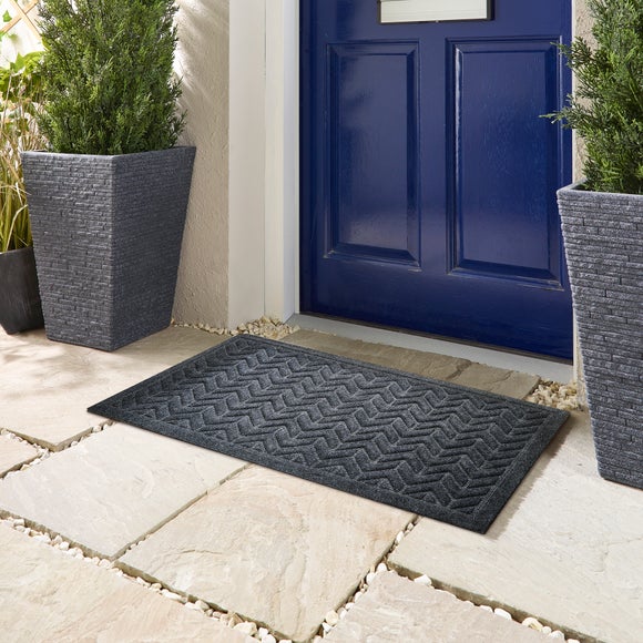 Click to view product details and reviews for Marvel Herringbone Washable Outdoor Doormat.