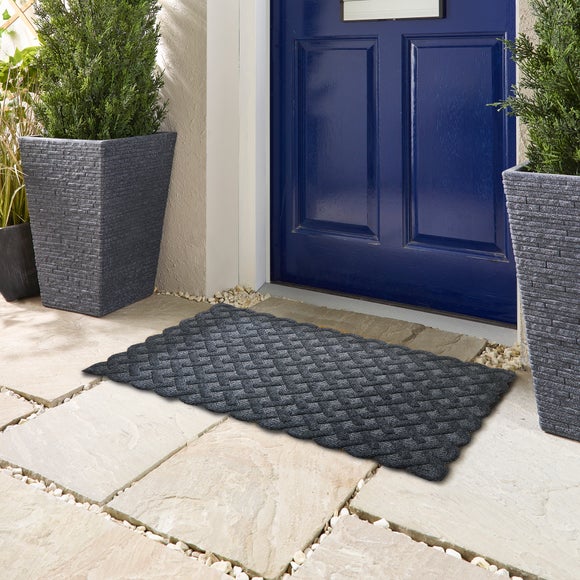 Click to view product details and reviews for Marvel Cross Hatch Washable Outdoor Doormat.