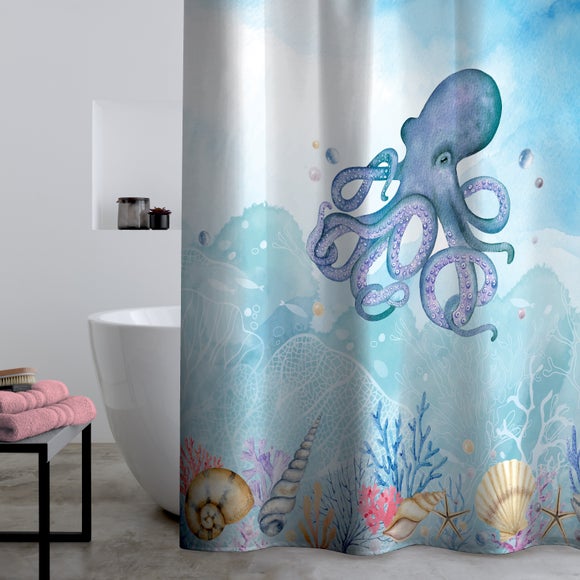 Click to view product details and reviews for Catherine Lansfield Octopus Shower Curtain.