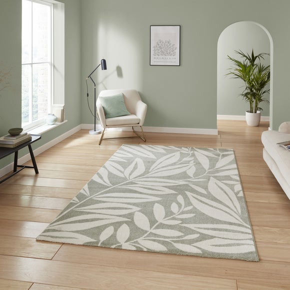 Catherine Lansfield Sorrel Leaves Rug
