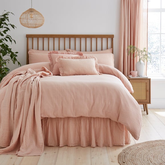 Cotton Muslin Frilled Valance