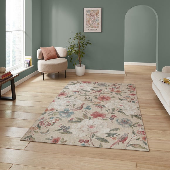 View Catherine Lansfield Pipa Floral Rug View Catherine Lansfield Pipa Floral Rug