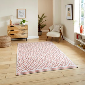 Coral Diamond Rug