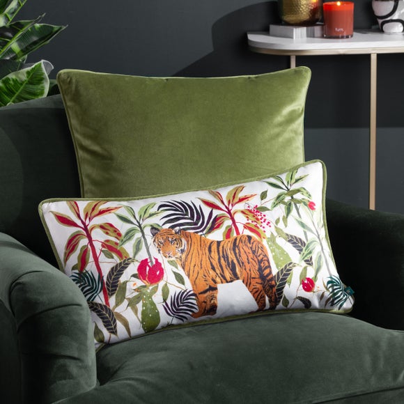 Click to view product details and reviews for Wylder Kali Jungle Tiger Rectangle Cushion.