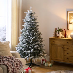 6ft Snowy Blue Spruce Christmas Tree