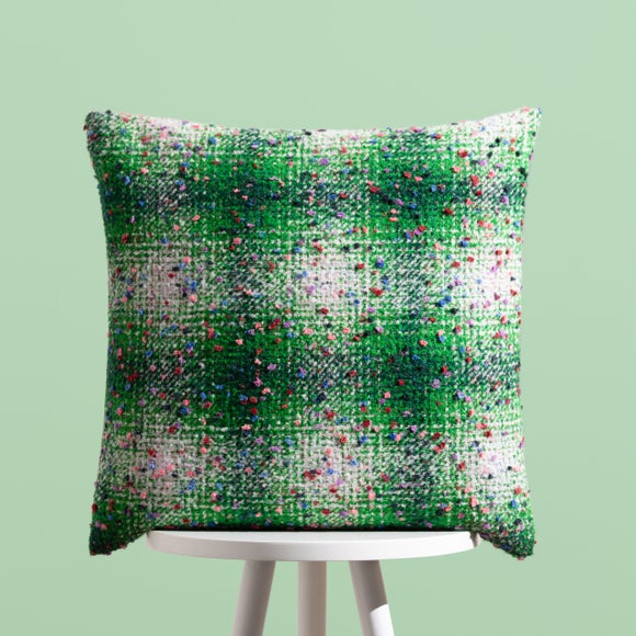 Heya Home Connie Check Square Cushion