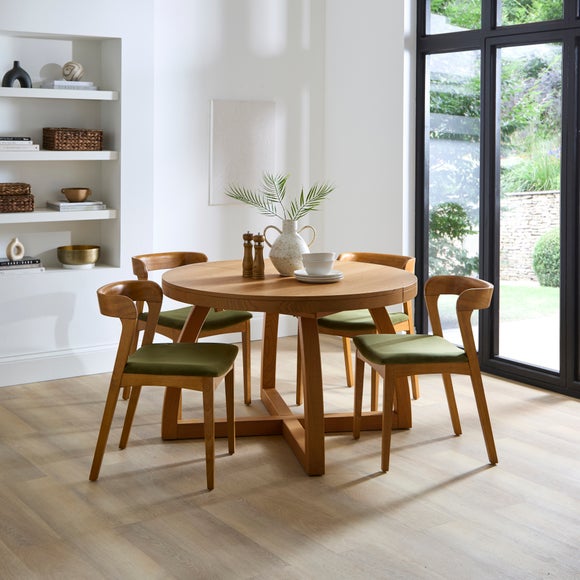 Click to view product details and reviews for Judah Extendable 4 To 6 Seater Round To Oval Dining Table.