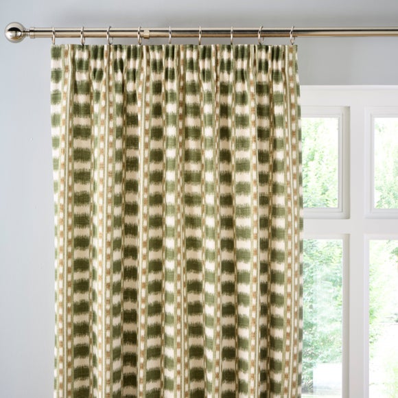 Avis Stripe Pencil Pleat Curtains