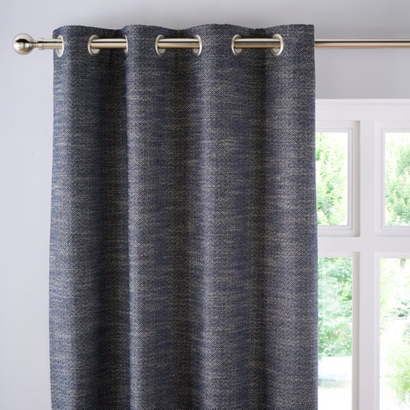 Churchgate Swithland Herringbone Eyelet Curtains (Blackout Available)