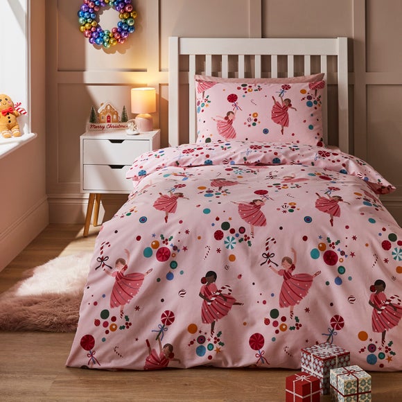 Christmas Ballerina Duvet Cover & Pillowcase Set