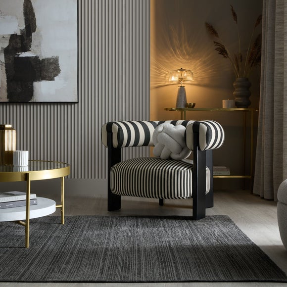 Roma Striped Washable Rug