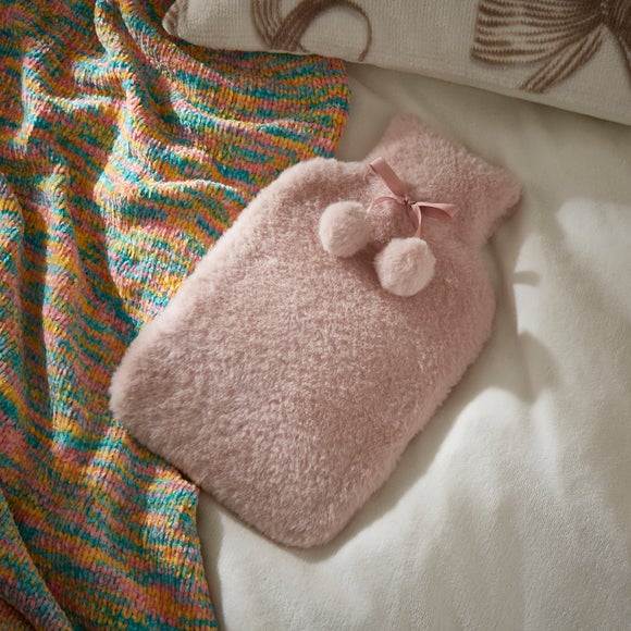 Click to view product details and reviews for Pink Faux Fur Hot Water Bottle.