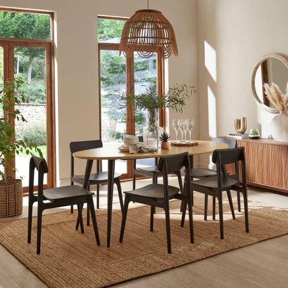 Grayson Organic Shaped 6 Seater Dining Table