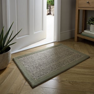 Sisal Look Washable Border Doormat