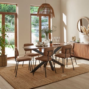 Angus 6 Seater Oval Dining Table