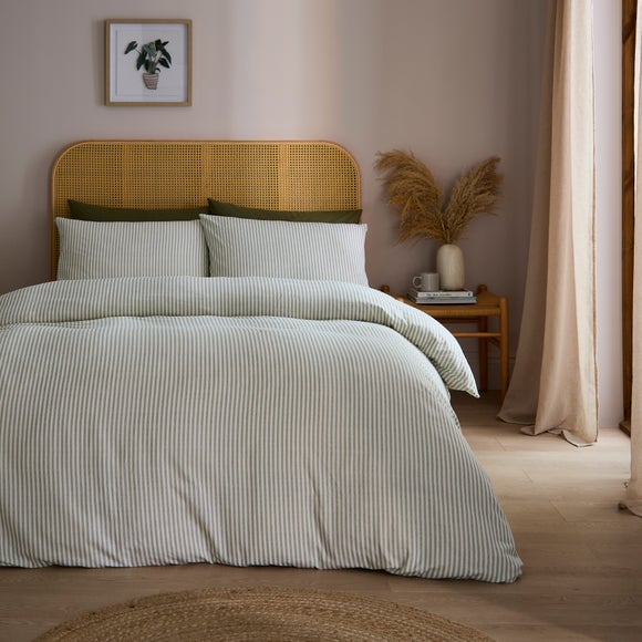 Click to view product details and reviews for Camille Stripe 100 Brushed Cotton Duvet Cover Pillowcase Set. Click to view product details and reviews for Camille Stripe 100 Brushed Cotton Duvet Cover Pillowcase Set.