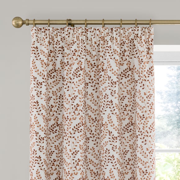Shimla Embroidered Floral Pencil Pleat Curtains
