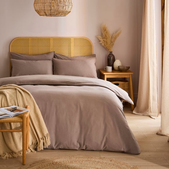 100% Organic Brushed Cotton Duvet Cover & Pillowcase Set
