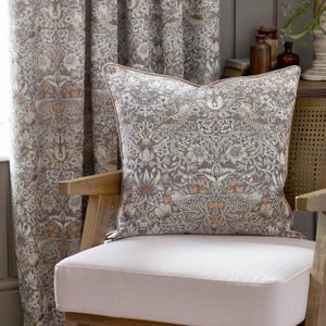 Morris & Co. Strawberry Thief Jacquard Square Cushion