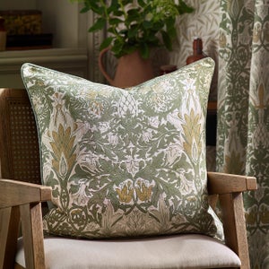 Morris & Co. Snakeshead Square Cushion